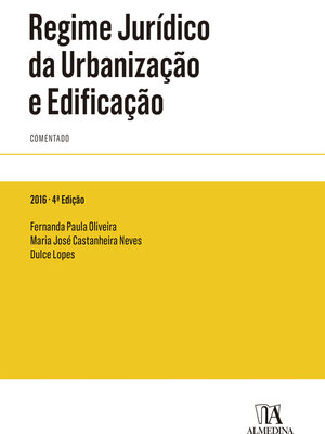 cover image of Regime Jurídico da Urbanização e Edificação--Comentado--4.ª Edição